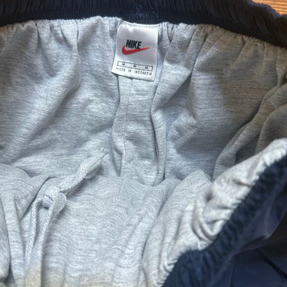 Nike y2k navy elastic waistband parachute windbreaker pants SIZE M - Picture 3 of 8